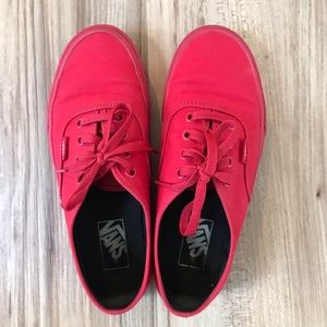 EXCLUSIVE Gold Mono Era Vans Classics - RED